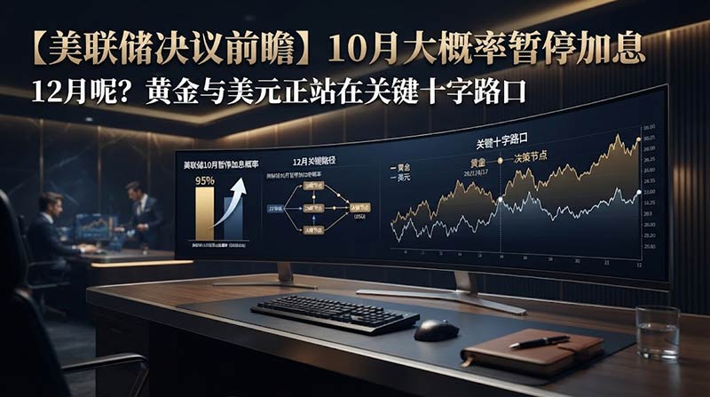 【美联储决议前瞻】10月大概率暂停加息，12月呢？黄金与美元正站在关键十字路口